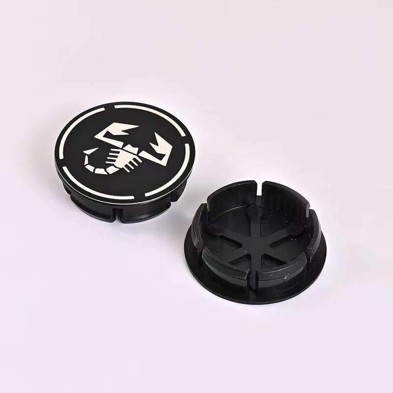 4pcs 50mm Abarth 500 696 595 Wheel Center Hub Caps Car Rims Dust Cover Emblem Badge for Fiat Palio Perla Punto Stilo Bravo Siena