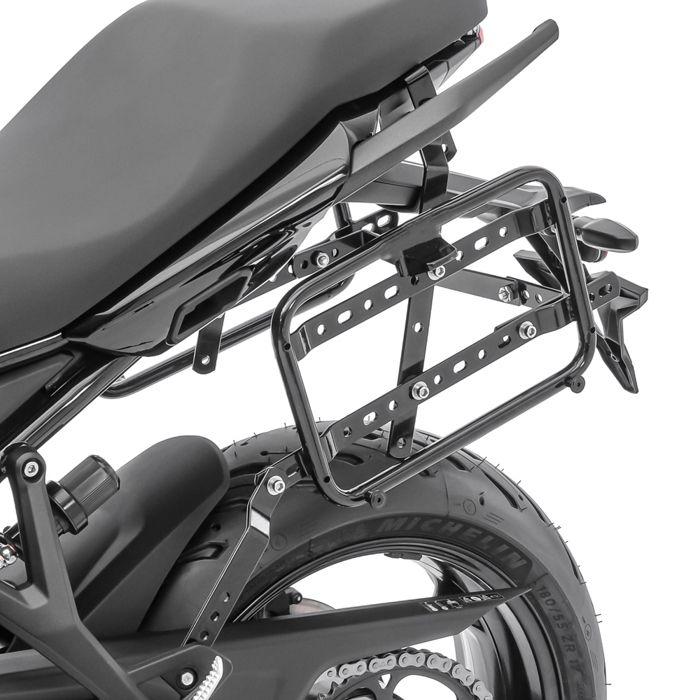 Valises laterales moto + supports Bagtecs PX74 Universel blanc