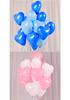 Cross Love Heart Balloons: 6-inch, 10-inch, 12-inch Heart-Shaped Balloons for Weddings and Birthdays