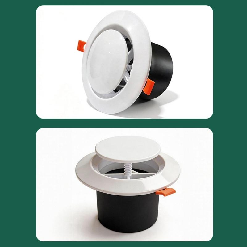 Circular Air Outlet Cover For Exhaust System 100mm Size acrylonitrile Adjustable And Flexible
