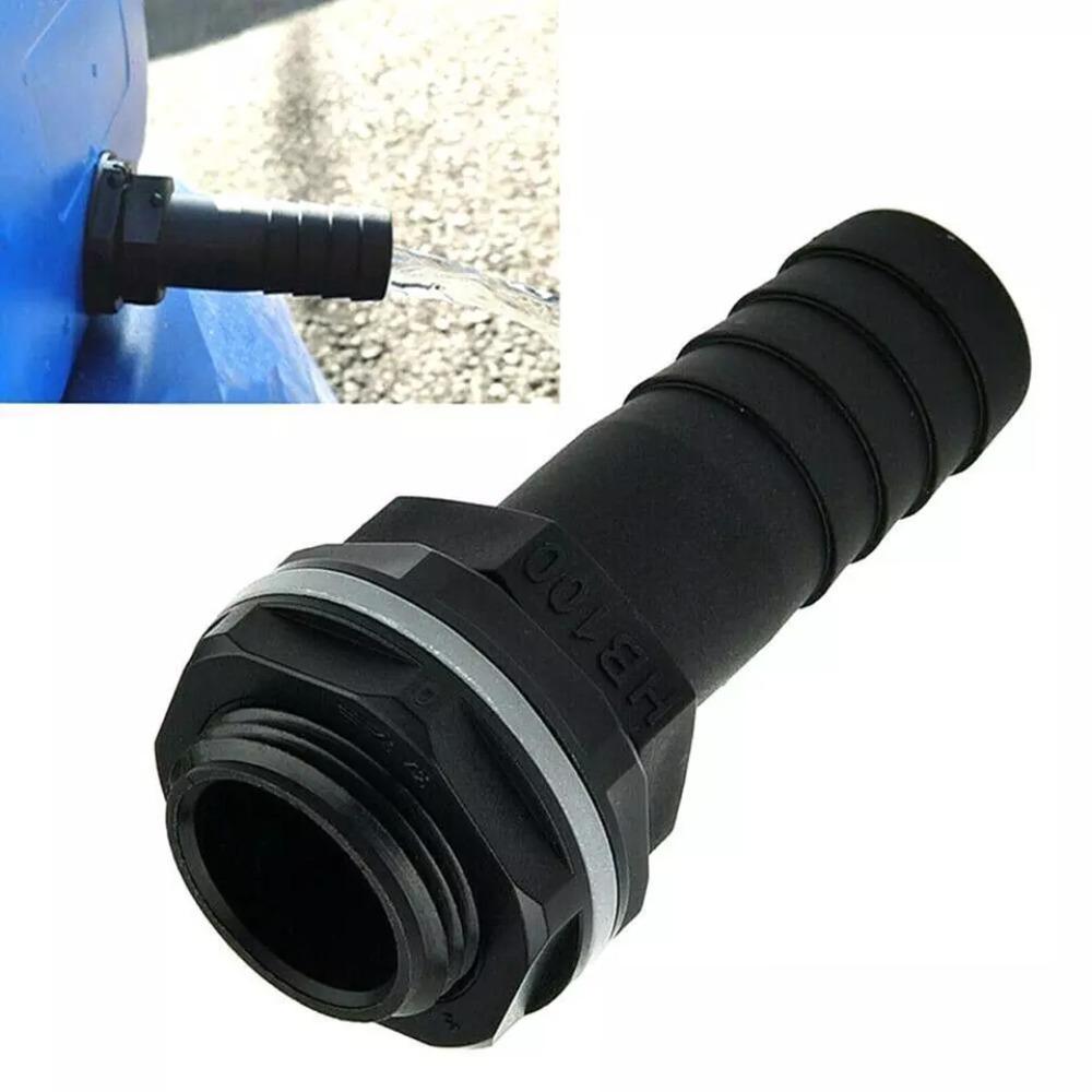 

Plastic Quick Connector Black Water Butt Tank Nozzle Useful Overflow Connector