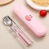 Pink Pig Portable Stainless Steel Cutlery Set