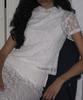 Partimento Woman Lace Flare Maxi Skirt_White
