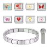 Customizable Italian Charm Bracelet Italian Charm Bracelet Link Starter Set for Customizable Bangle Jewelry Making