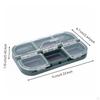 Waterproof Box Portable Fly Fishing Individual Compartments Lure Case for Anglers, Wading 4grid