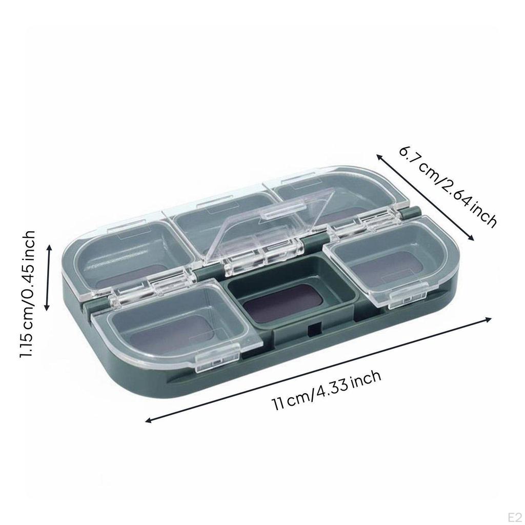 Waterproof Box Portable Fly Fishing Individual Compartments Lure Case for Anglers, Wading 4grid