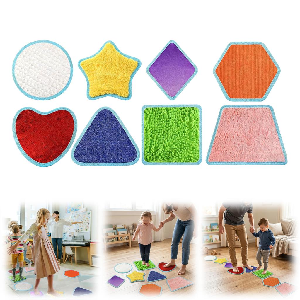 8-Pack Sensory Tiles for Kids Mixed Colors Sensory Wall Panel Tactile Wall Panels Educational Toys for 3 Year Old Toddler Gift