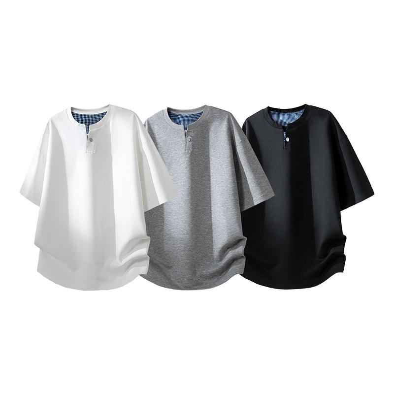 Men's Two-Piece Summer Set: Short Sleeve Tee & Five-Point Pants – Trendy, Sporty, Casual