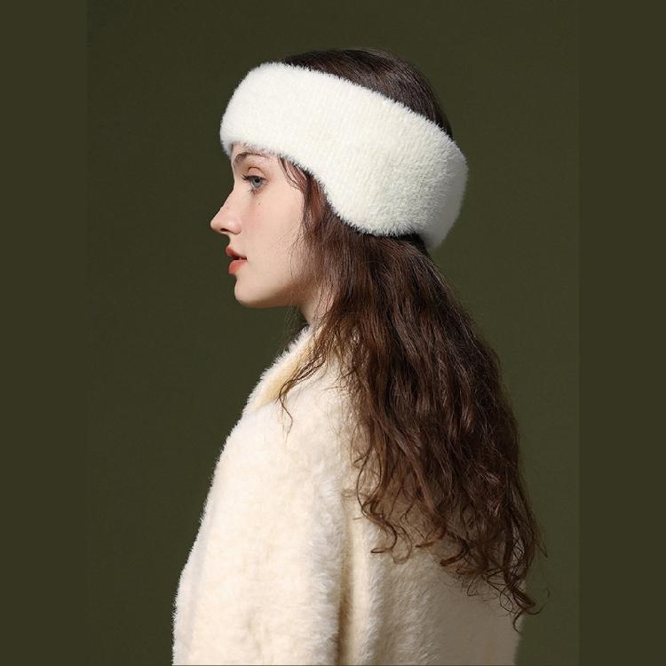 Fashionable Headband Plush Ear Muffs for Halloween Party Keep Warm Outdoor