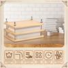 Book Press Bamboo Wood Book Binding Press Portable Paper Press for Bookbinding Practical Book Binding Tools for Craft