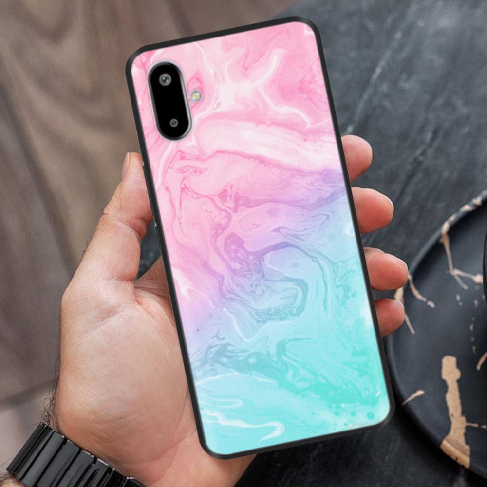 Case For Samsung Galaxy M06 Case 6.74" Cute Flower Cover Soft Silicon Matte Protective Fundas For Samsung F06 Bags Cartoon Shell