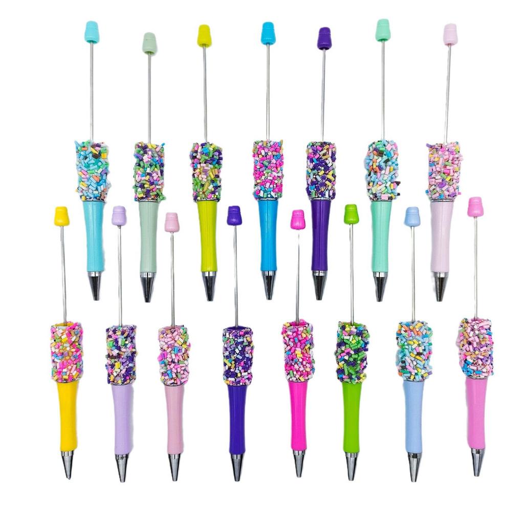 Cute Rotating Bead Pen - Colorful Candy Needle DIY Party Pen