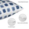 Abstract Geometric Blue Square Pillow Cases Geometric Ink Blue Cushion Cover Awesome Decorative Throw Pillow Case Cover