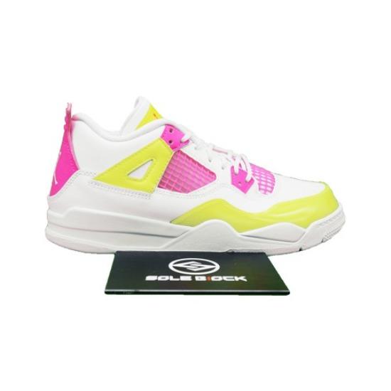 Air Jordan 4 Retro SE PS Lemon Venom CV7809-100 11C-3Y