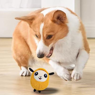 Yousheng Moving Ball Dog Toy Interactive Squeaky Jumping Ball Rechargeable Plush Chew Toy Keeps Pets Busy And Entertained for Small Medium Large Dogs