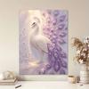 Handmade Elegant Purple Peacock Pearl DIY Painting Creative Interior Wall Art Fine Gift For Household Home Space Beautification Art Decor