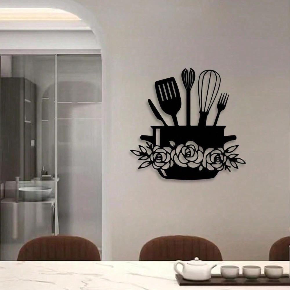 Modern Metal Wall Art Kitchen Decor Indoor Outdoor Living Room Bathroom
