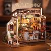Rolife NO.17 Coffee Shop Wooden Building Blocks 183pcs DG162 DG162