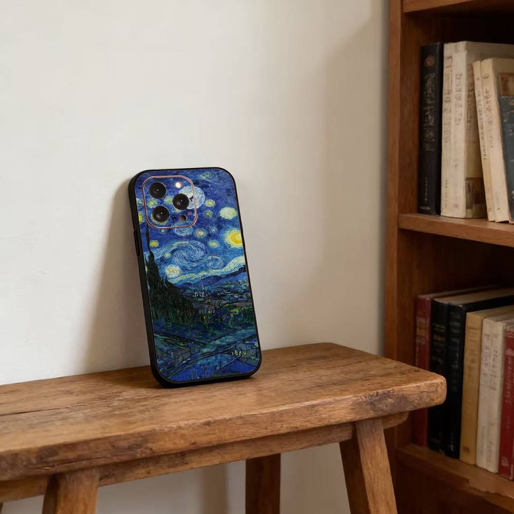 Van Gogh Starry Sunflowers Phone Case For iPhone17,16,15,14,13,12,11 Plus,Pro Magnetic For Magsafe Wireless Charging