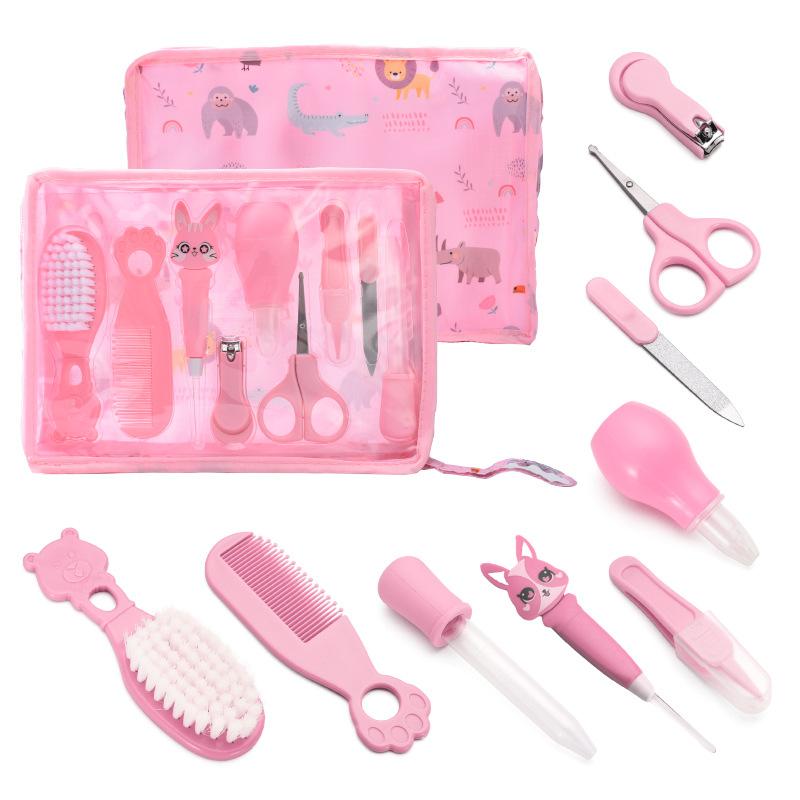 

9-in-1 Baby Care Kit with Nail Clipper, Thermometer, Brush & Comb | Complete Baby Grooming Set for Newborn Hygiene | Safe & Gentle Tools