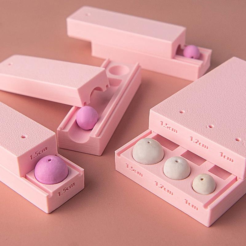 10/12/15mm Polymer Clay Ball Maker Soft Ceramic Bead Rolling Ball Mould Earrings Necklaces Jewelry Making Handmade Clay Tools
