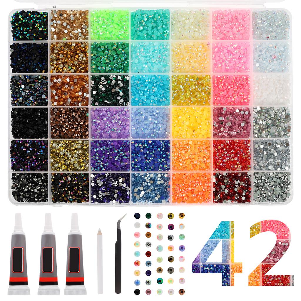 Resin Rhinestones Jelly Nail Rhinestones Resin Flat Back Colorful Glitter Charms Accessories Nail Art Decorations DIY Accessorie