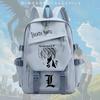 Anime Notebook L Light Yagami Cosplay School Backpack Teens Unisex Large Capacity Nylon Daily Use