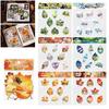 8pcs/Set New DIY Leaves Stickers Observing Leaves Adhesive Stationery Stickers Decorative Sticker Scrapbooking Diary Planner