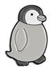 Don Flyee Baby Penguin Pin Badge, Cute and Funny Animal Motif, Butterfly Clutch Accessory, Alloy, C0075