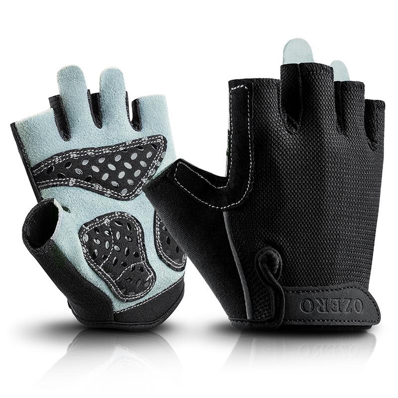 Bicycle Cycling Gloves Half Finger Spring and Summer Men and Women Road Mountain Bike Gloves Short Finger Anti Slip Shock Absorbing Bicycle Equipment