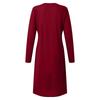 Women's Long Sleeve Pocket Casual Loose T-Shirt Dress