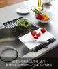 Yamazaki Folding Dish Drying Rack L Black W26 x D58 x Tower Kitchen Slim Storage 7836 Approx. H0.8cm Roll-Up