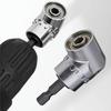 Heavy-Duty Right Angle Drill Driver Attachment - 105-Degree Quick-Change Screwdriver Adapter with Magnetic Bit Socket