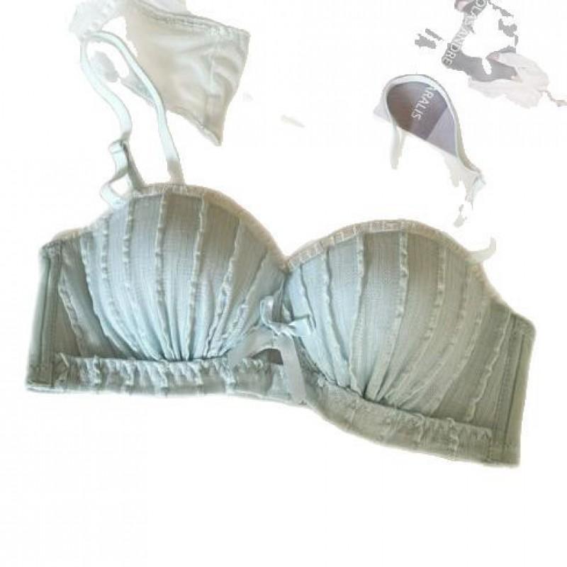 Womens Lace Push Up Bra Strapless Padded Bralette Small Bust Sexy Lingerie