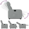 Vidaxl Lift and Tilt Recliner, Light Gray, Fabric Upholstered