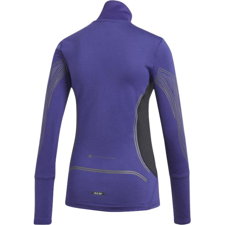 Adidas Stella McCartney Color Block Bunda se stojáčkem a dlouhým rukávem Dámská bunda Fialová FU0285