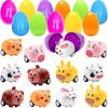 Eggs Easter Toys Surprise Pull Back Cars Alloy Animal Bunny With Vibrant MultiColored Egg Shell For Boys Girls Toddlers Party Favors
