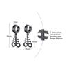 Star Hoop,Stainless Steel Star Earring, Polaris Dangle Hoop Earring, Stars Charm Earrings For Men Women Jewelry