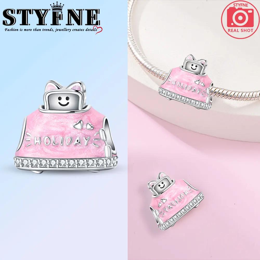 Anniversary Copper Color Breakfast Alarm Clock Beads Exquisite Daily Charms Pendants Fit Original Bracelets Diy Jewelry