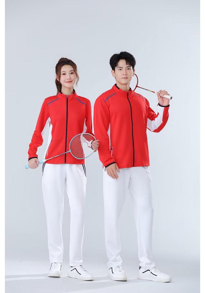Unisex Autumn/Winter Badminton Clothing Set: Casual Sports Jacket, Team Uniform, Competition Outfit, and Cycling Jacket.