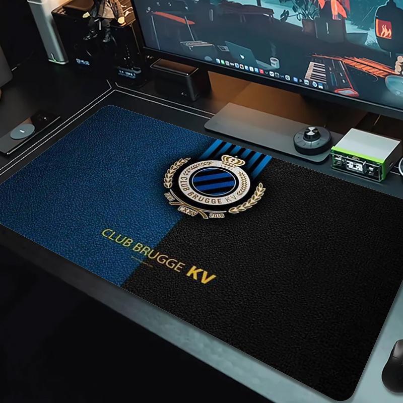Club Brugge Logo Color Mouse Pad Large Gaming Table Cushion Non-slip Laptop Tablet Big Mousepad XXL Mat Mini PC Playmat With Lock edge