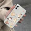 Cartoon Kitten Phone Case Protection for IPhone 16 15 13 12 11 14 Pro Max IPhone 16 15 14 Plus Shock Proof Transparent Soft Case