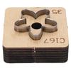 Leather Cutting Die Flower Shaped Metal Leathercraft Cutter Punching Mold Crafting Tool for Paper Art