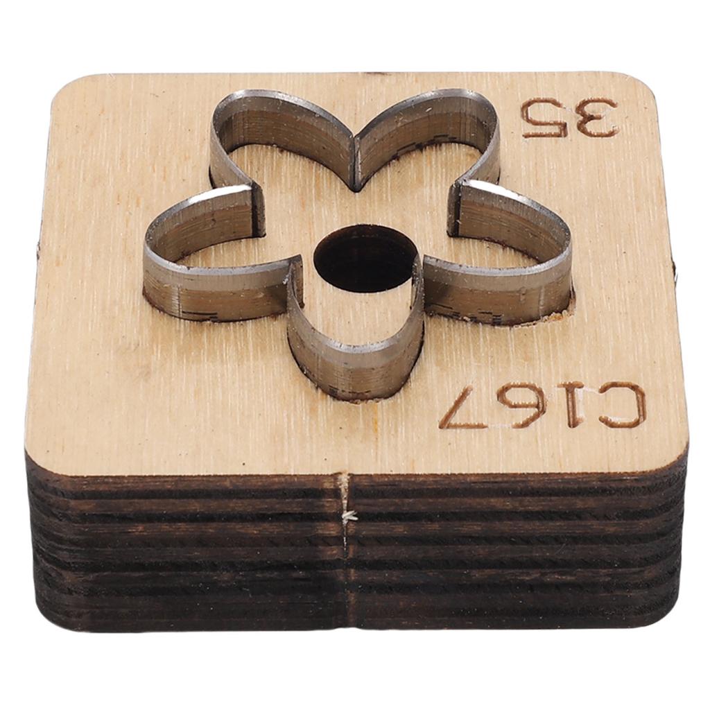 Leather Cutting Die Flower Shaped Metal Leathercraft Cutter Punching Mold Crafting Tool for Paper Art