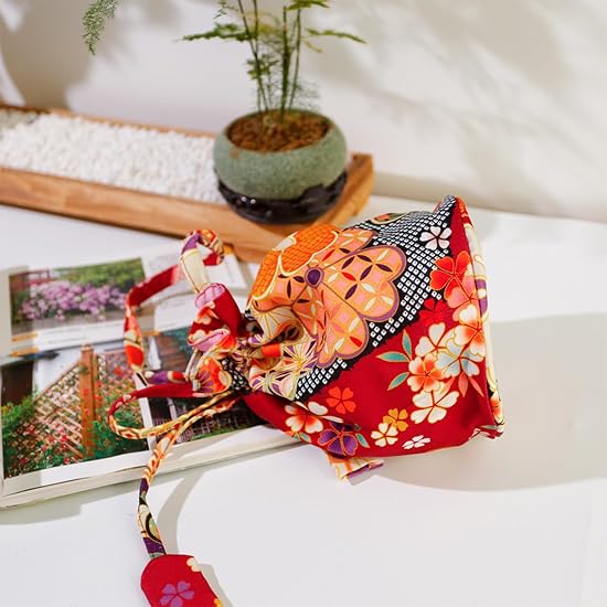 [Lapimou] Drawstring Bag, Yukata Drawstring, Kimono Accessory, Hakama, Kimono, Coming of Age Ceremon