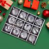 Christmas Ornaments Balls 2.36inch Shatterproof Globes 12 Pieces Christmas Ornaments Set for Home Dance Party Wedding Yard