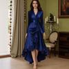 European and American Women's Clothing New Evening Dress Long Skirt Cross-border Amazon Explosion V-neck Waist Banquet Temperament Dress