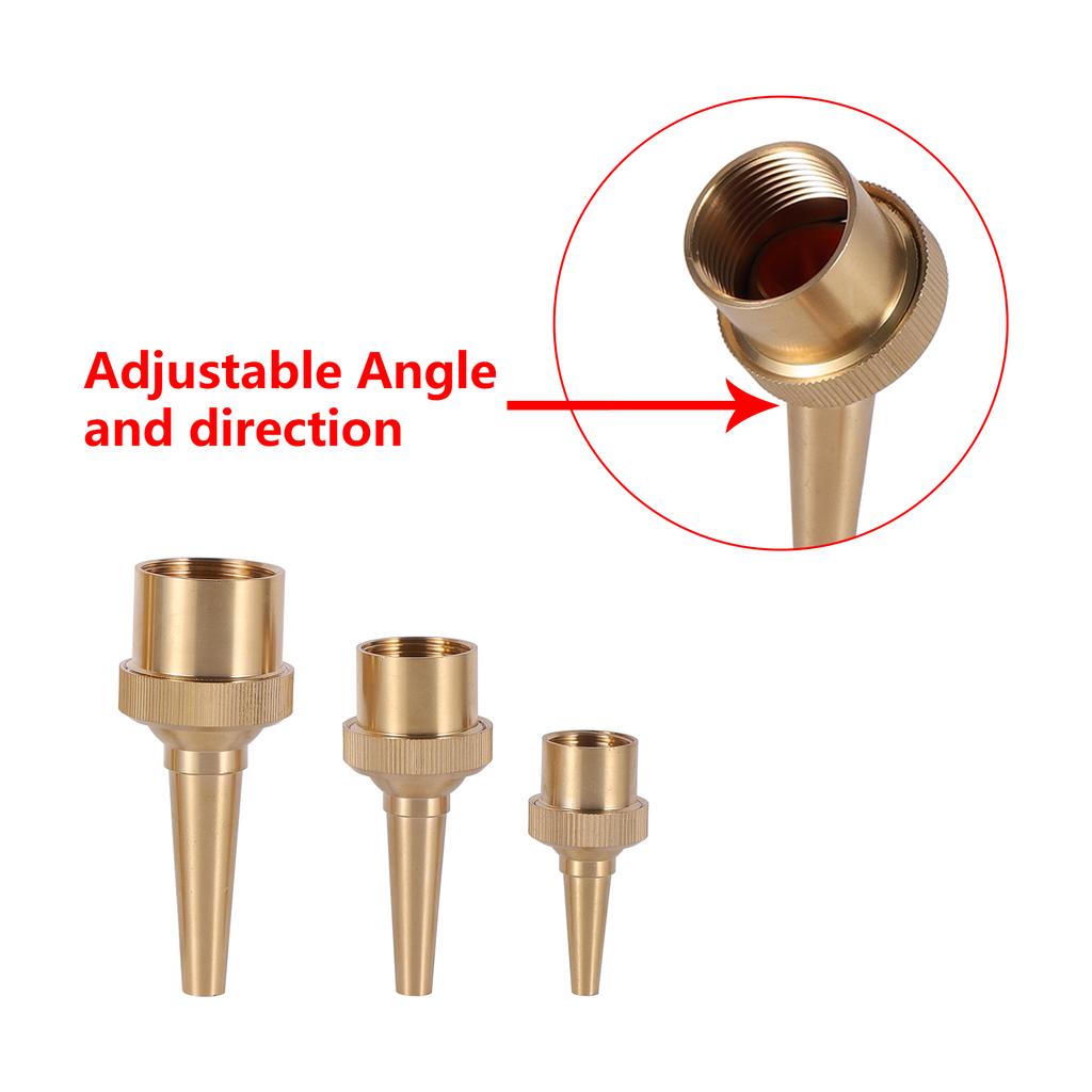 Brass Multi-Directional Straight Fountain Sprinkler Adjustable 1/2" 3/4" 1" Internal Thread Garden Pond Decorative Fountain