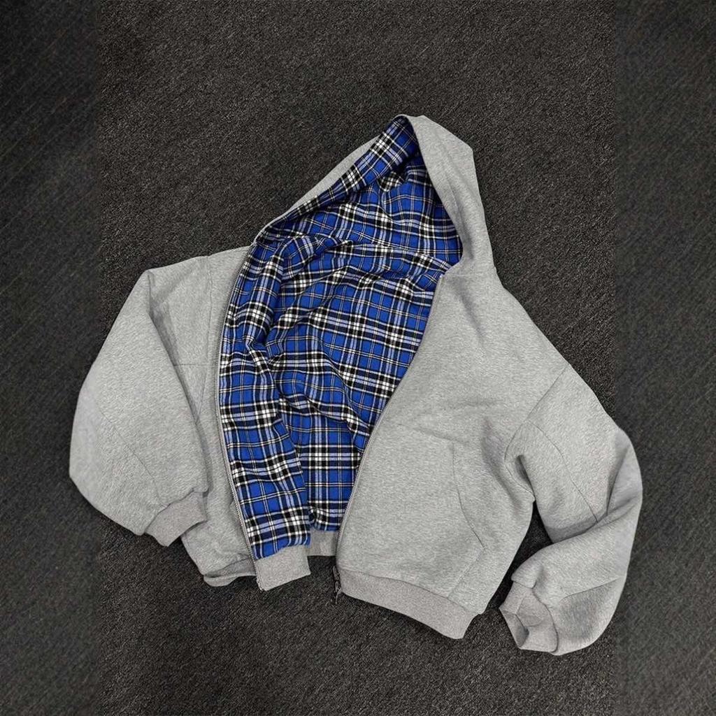 DRIPX Neuer Wende-Hoodie Hohe Qualität Luxuriöse Designerkleidung Hoodie mit Karofutter Sweatshirt Streetwear