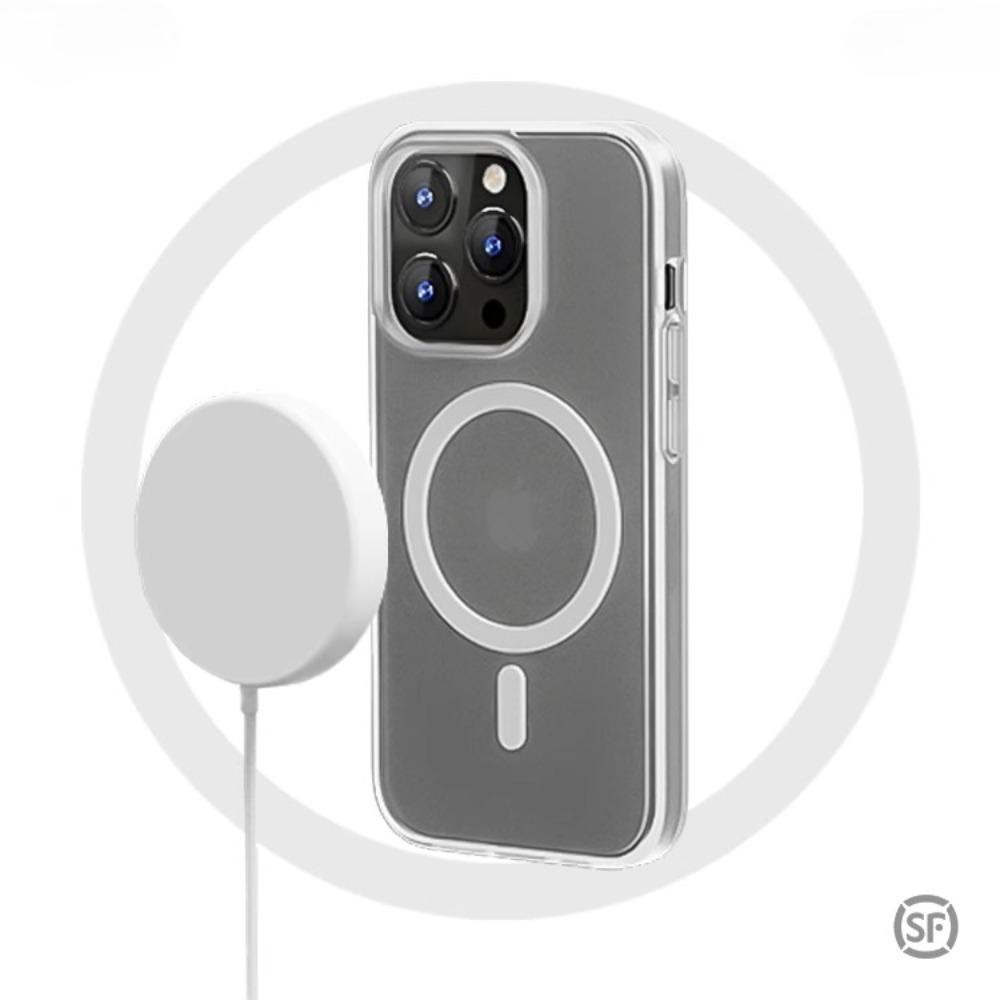 Clear Crystal  Magnectic Phone Case For iPhone 17 17 Air 16 Pro 15 14 Pro Max 13 12 11 Magsafe Wireless Charging Cover
